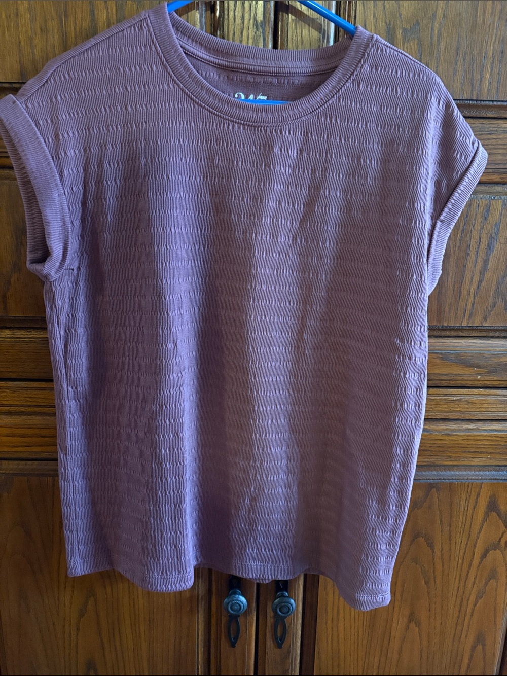 Maurices Mauve Textured Sleeveless Tank Top